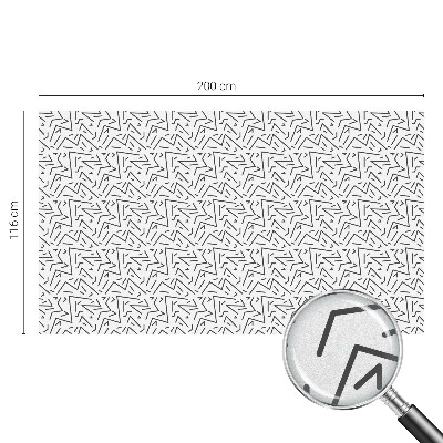 Mlečna folija za okna vitraž Abstraktni cikcaki