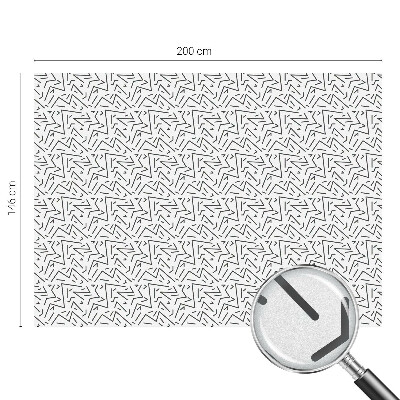 Mlečna folija za okna vitraž Abstraktni cikcaki