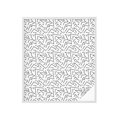 Mlečna folija za okna vitraž Abstraktni cikcaki