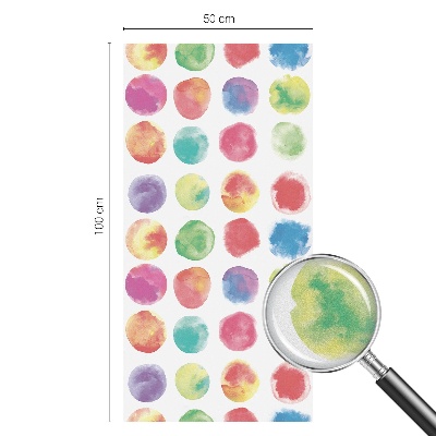 Dekorativna folija za steklo vitraž Barviti krogi