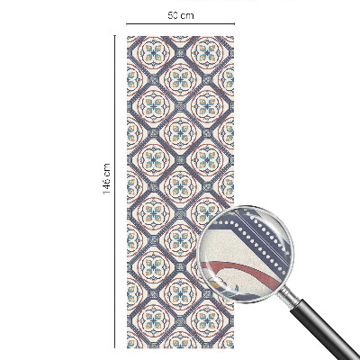 Okenska folija vitraž za zasebnost Vzorec ploščic