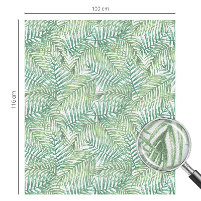 Mlečna folija za okna vitraž Zelena praprot