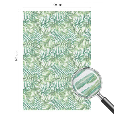 Mlečna folija za okna vitraž Zelena praprot