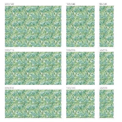 Mlečna folija za okna vitraž Zelena praprot