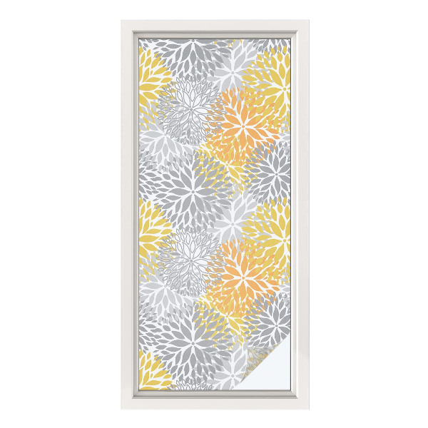 Dekorativna folija za steklo vitraž Barvite rože