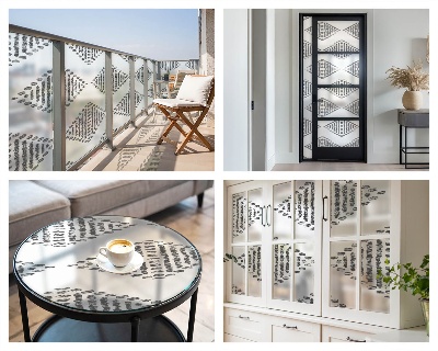 Okenska folija za zaščito pred pogledi Geometrijski diamanti