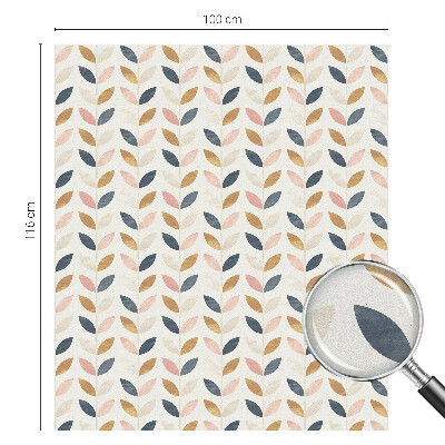 Okenska folija vitraž za zasebnost Vzorec listov