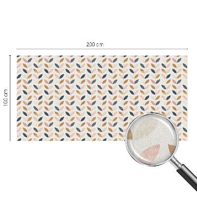 Okenska folija vitraž za zasebnost Vzorec listov