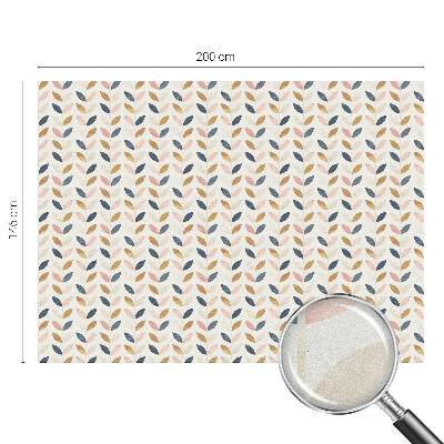 Okenska folija vitraž za zasebnost Vzorec listov