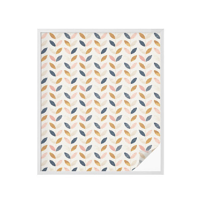 Okenska folija vitraž za zasebnost Vzorec listov