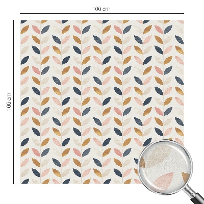 Okenska folija vitraž za zasebnost Vzorec listov