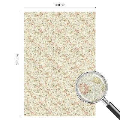 Okenska folija vitraž za zasebnost Cvetlična eleganca