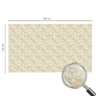 Okenska folija vitraž za zasebnost Cvetlična eleganca