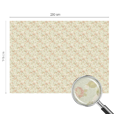 Okenska folija vitraž za zasebnost Cvetlična eleganca