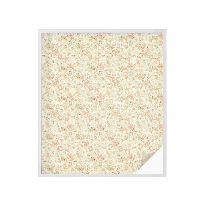 Okenska folija vitraž za zasebnost Cvetlična eleganca