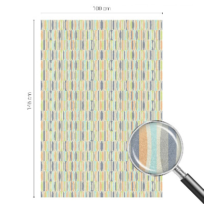 Dekorativna folija za steklo vitraž Ovalni vzorci