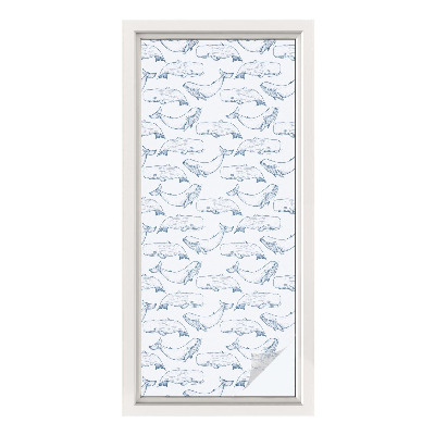 Mlečna folija za okna vitraž Morski navdihi