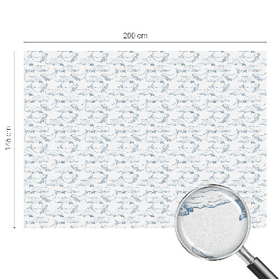 Mlečna folija za okna vitraž Morski navdihi