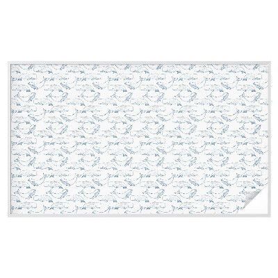 Mlečna folija za okna vitraž Morski navdihi