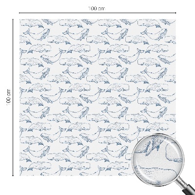 Mlečna folija za okna vitraž Morski navdihi