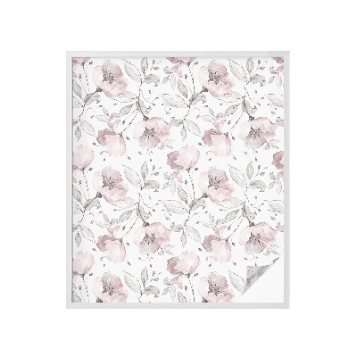 Folija za okna proti soncu Listi vrtnice