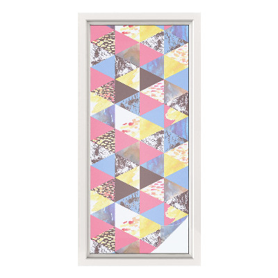 Okenska folija za zaščito pred pogledi Barviti trikotniki