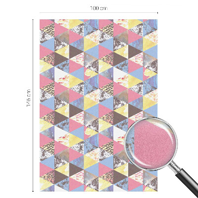 Okenska folija za zaščito pred pogledi Barviti trikotniki