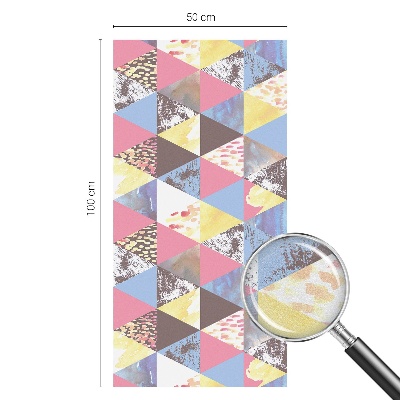 Okenska folija za zaščito pred pogledi Barviti trikotniki