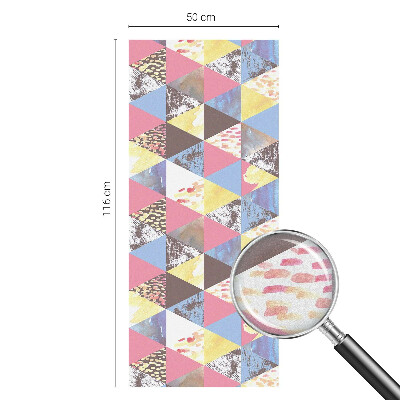 Okenska folija za zaščito pred pogledi Barviti trikotniki