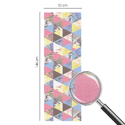 Okenska folija za zaščito pred pogledi Barviti trikotniki