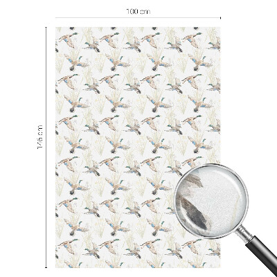 Mlečna folija za okna vitraž Ptice v naravi