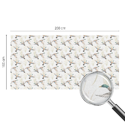 Mlečna folija za okna vitraž Ptice v naravi