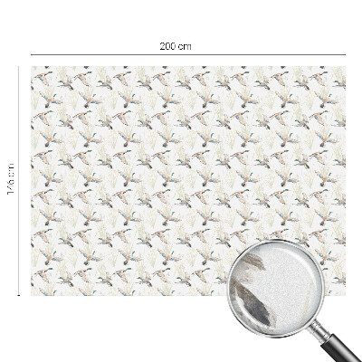 Mlečna folija za okna vitraž Ptice v naravi