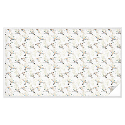 Mlečna folija za okna vitraž Ptice v naravi