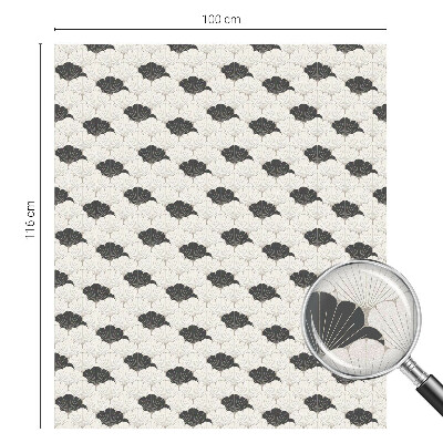 Okenska folija vitraž za zasebnost Kontrastni ventilatorji