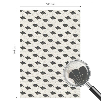 Okenska folija vitraž za zasebnost Kontrastni ventilatorji