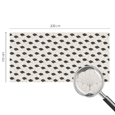 Okenska folija vitraž za zasebnost Kontrastni ventilatorji