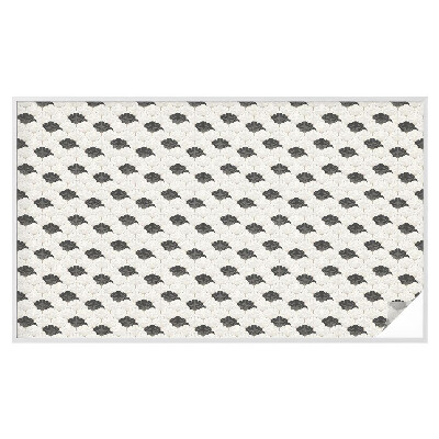 Okenska folija vitraž za zasebnost Kontrastni ventilatorji