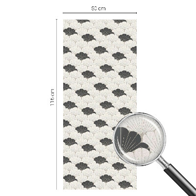 Okenska folija vitraž za zasebnost Kontrastni ventilatorji