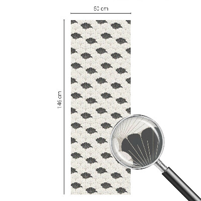 Okenska folija vitraž za zasebnost Kontrastni ventilatorji