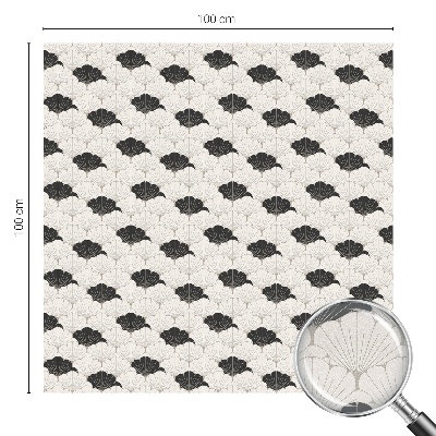 Okenska folija vitraž za zasebnost Kontrastni ventilatorji