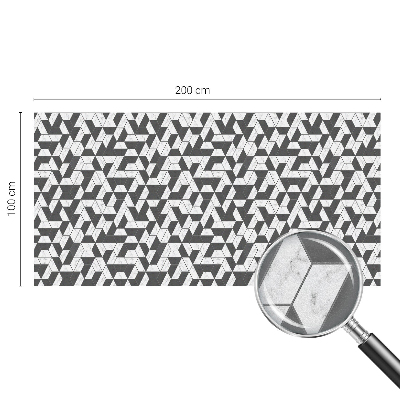 Dekorativna folija za steklo vitraž Geometrijske iluzije