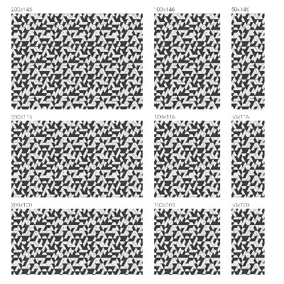 Dekorativna folija za steklo vitraž Geometrijske iluzije