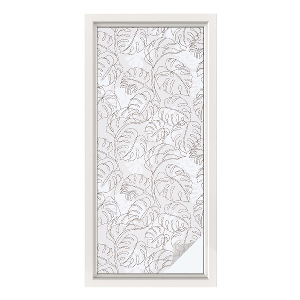 Folija za okna proti soncu Rastlinski okras