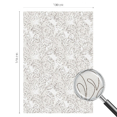 Folija za okna proti soncu Rastlinski okras