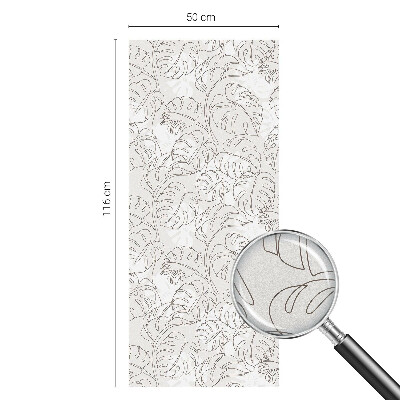 Folija za okna proti soncu Rastlinski okras