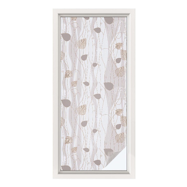 Okenska folija za zaščito pred pogledi Elegantni listi