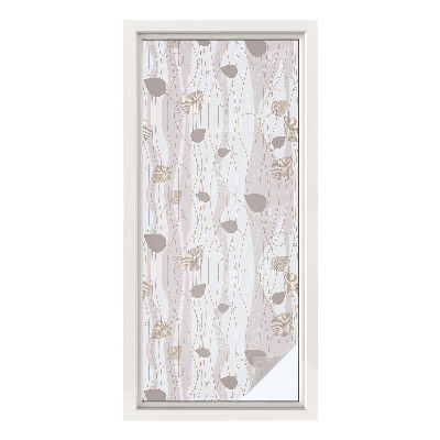 Okenska folija za zaščito pred pogledi Elegantni listi