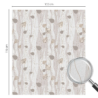 Okenska folija za zaščito pred pogledi Elegantni listi