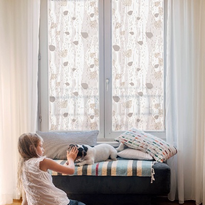 Okenska folija za zaščito pred pogledi Elegantni listi